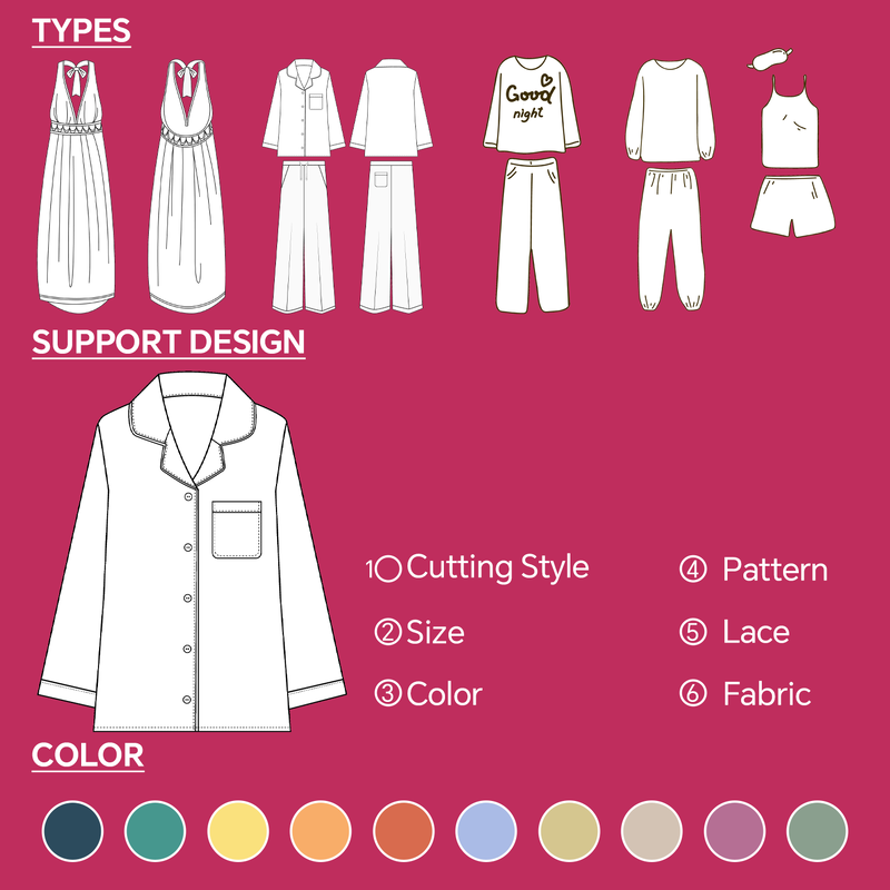 Quality Customed Lady's Pajamas factory