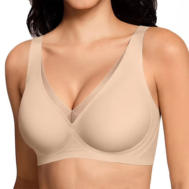 Quality Cool Breathable Knit Seamless Jelly Sports Bra For Wear All Day factory