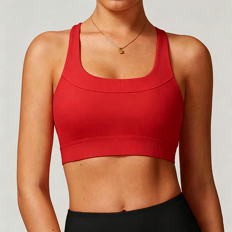 Quality Unnoticeable Flat Fresh Seamless Jelly Sports Bra For Layering Under Tees factory