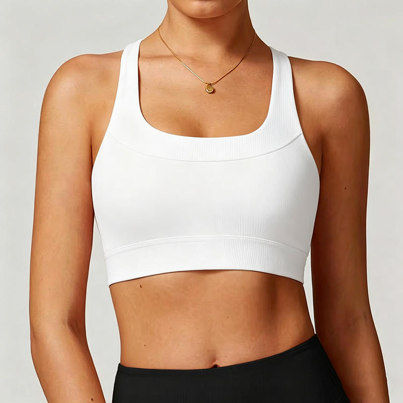 Quality Unnoticeable Flat Fresh Seamless Jelly Sports Bra For Layering Under Tees factory