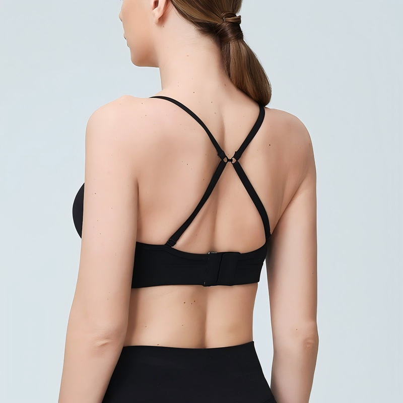 Quality Versatile Tough Breathable Seamless Jelly Sports Bra For Gym To Street factory