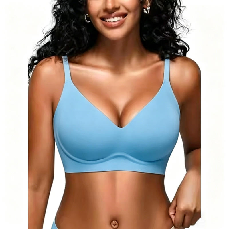 Quality Snug Refreshing Elastic Seamless Jelly Sports Bra For Daily Wear factory