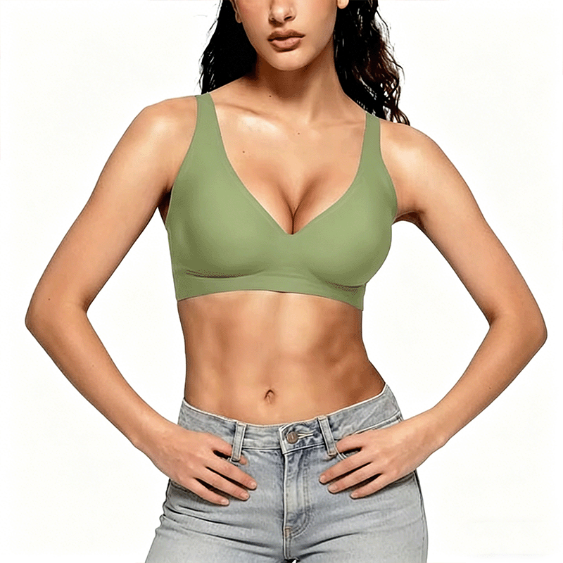 Quality Durable Carefree Invisible Seamless Jelly Sports Bra For Daily Wear factory