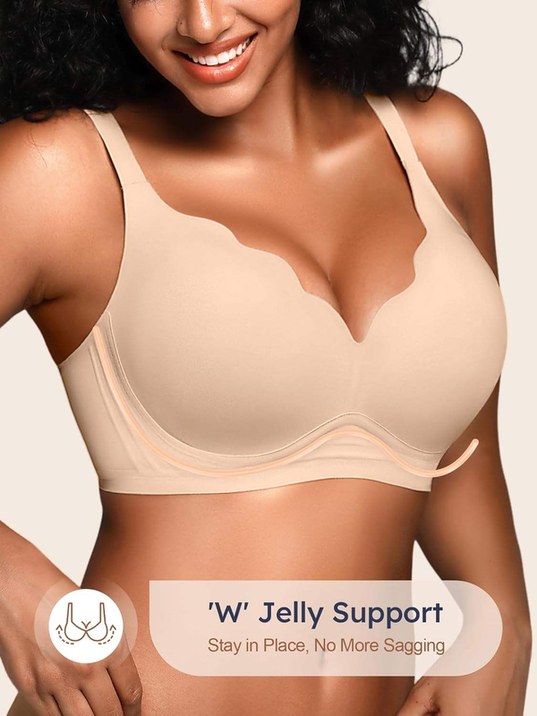 Quality Versatile Breathable Supportive Seamless Jelly Sports Bra For Lounge factory