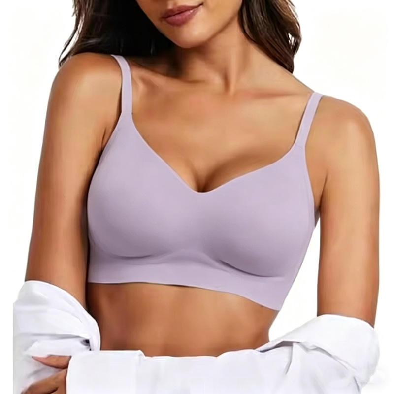Quality Smooth Flexible Versatile Seamless Jelly Sports Bra For Daily Wear factory