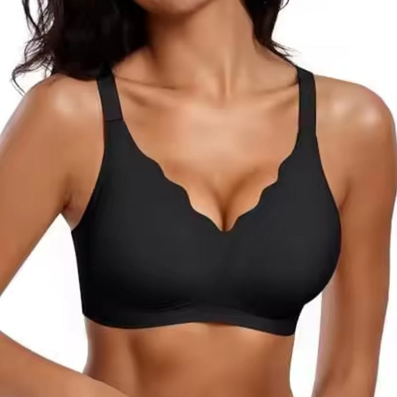 Quality Breathable Unnoticeable Unshifting Seamless Jelly Sports Bra For Work factory