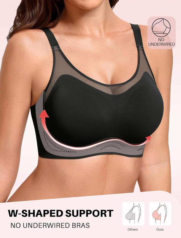 Quality Supportive Invisible Understated Seamless Jelly Sports Bra For Layering factory