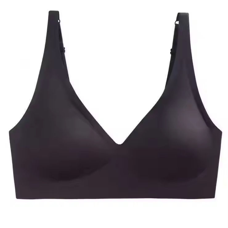 Quality Invisible Stylish Supportive Seamless Jelly Sports Bra For Daily Wear factory