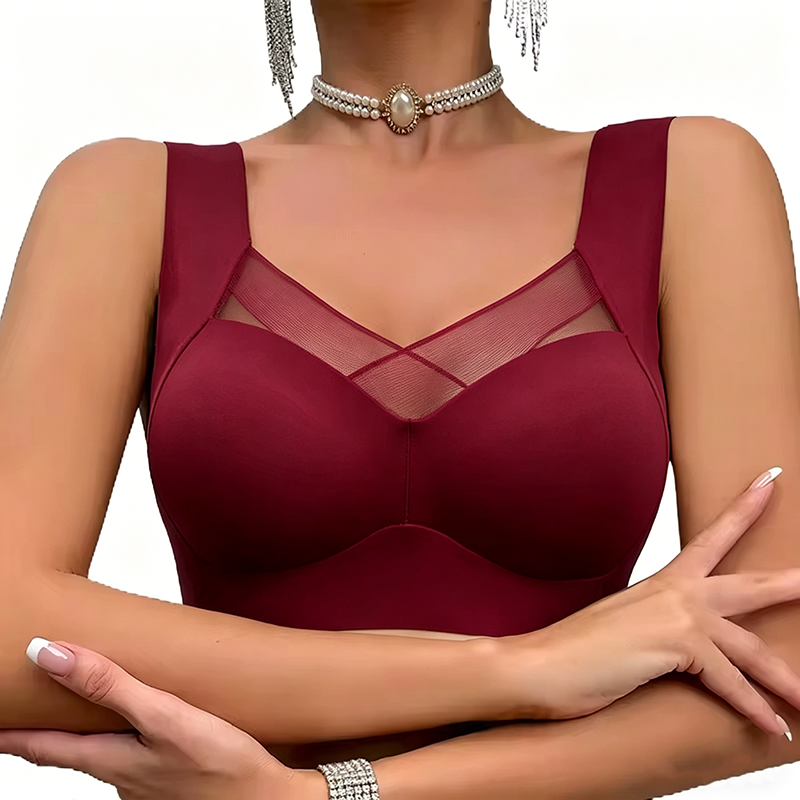 Quality Shaping Stretchy Translucent Seamless Jelly Sports Bra For All Day Wear factory