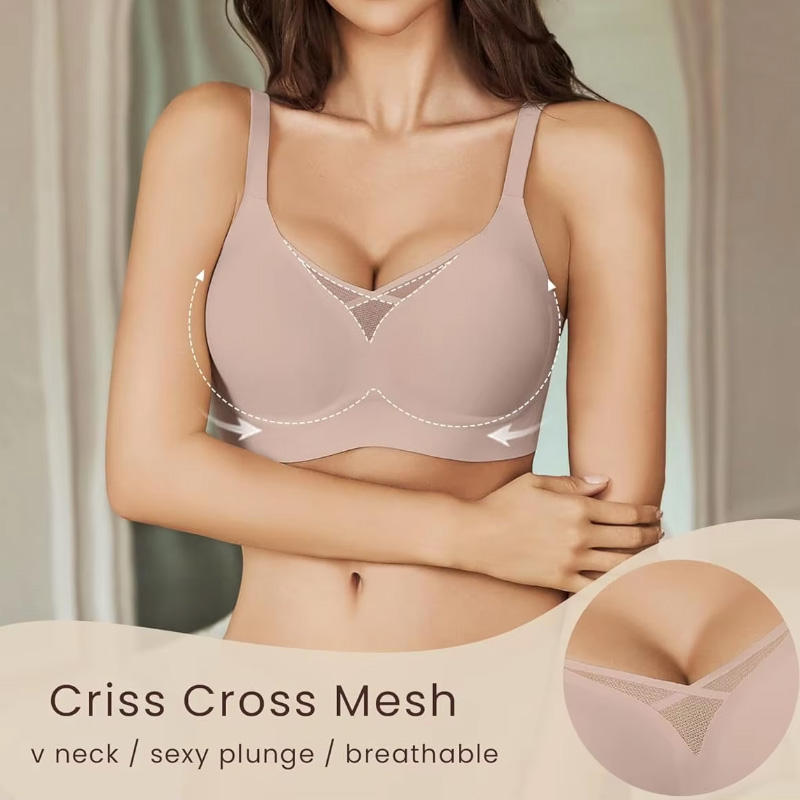 Quality Shaping Feminine Versatile Seamless Jelly Sports Bra For Layering factory