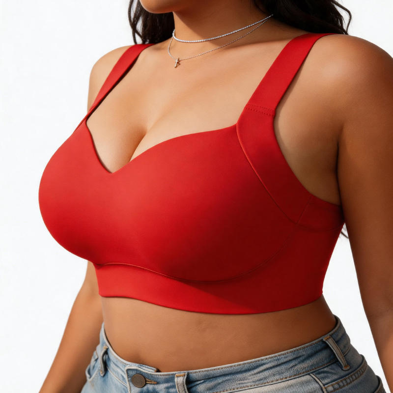 Quality Fitted Stable Weightless Cozy Seamless Jelly Sports Bra For Lounge Sleep factory