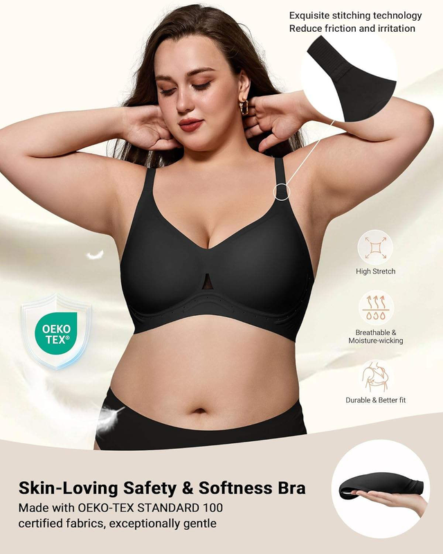 Quality Tough Undetectable Translucent Seamless Jelly Sports Bra For All - Day Wear factory