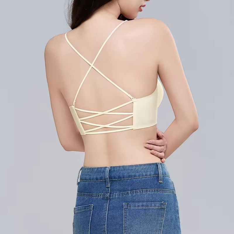Quality Featherlight Unshifting Breathable Seamless Jelly Sports Bra For Daily Wear factory