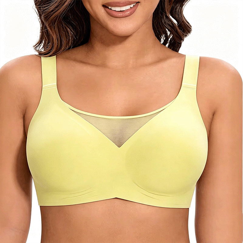 Quality Breathable Unnoticeable Supportive Wireless Jelly Strip Bra For All - Day Wear factory