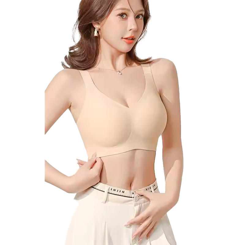 Quality Breathable Soft Featherlight Wireless Jelly Strip Bra For Everyday factory