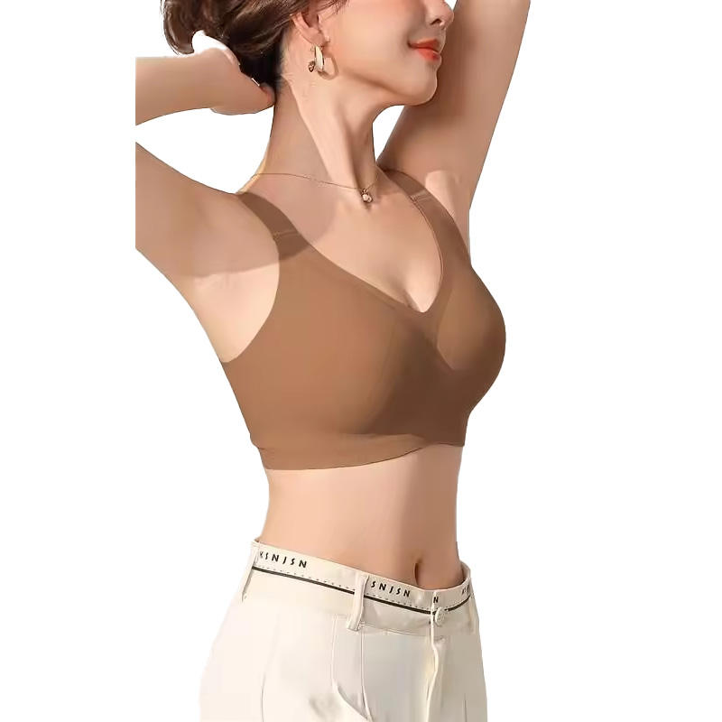 Quality Breathable Soft Featherlight Wireless Jelly Strip Bra For Everyday factory