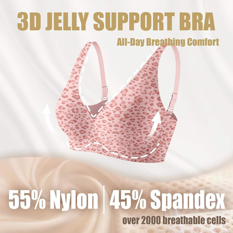 Quality Versatile Breathable Stable Seamless Jelly Push Up Bra For Everyday factory