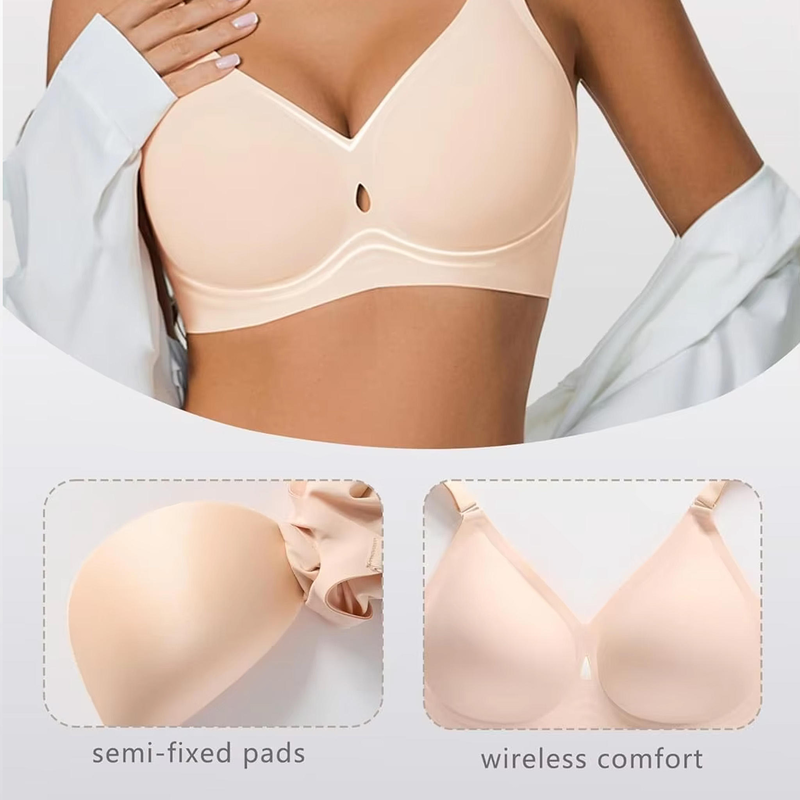 Quality Everyday Ventilated U - Back Shaping Jelly Push Up Bra For Lounge Sleep factory