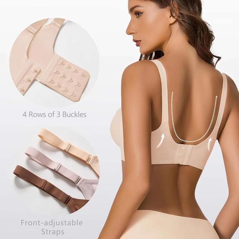 Quality Everyday Ventilated U - Back Shaping Jelly Push Up Bra For Lounge Sleep factory