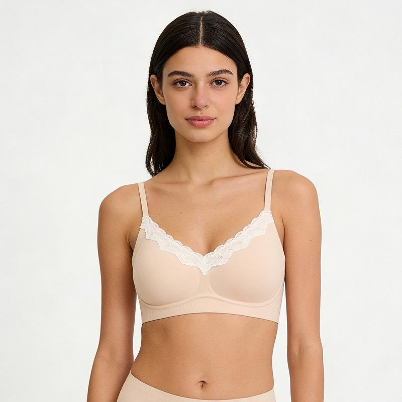 Quality Feminine Stretchy Bare Breathable Jelly Push Up Bra For Daily Wear factory