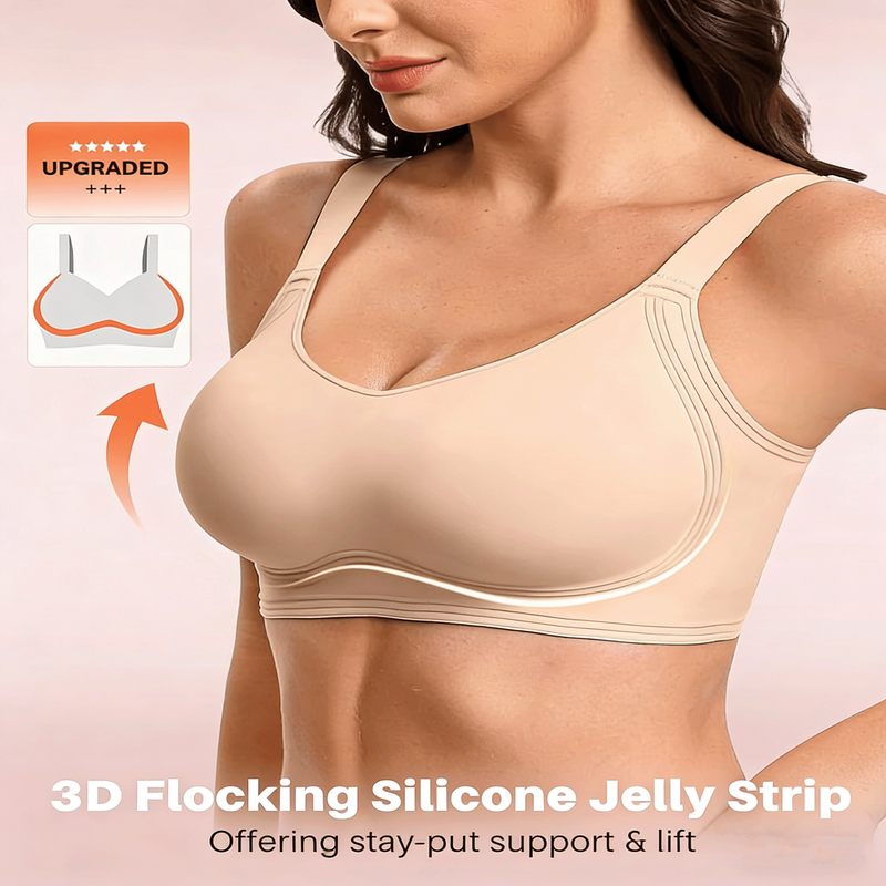 Quality Stable Pampering Bare Wireless Jelly Strip Bra For Under Tees  factory