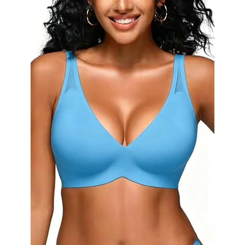 Quality Elegant Shaping Unnoticeable Wireless Jelly Strip Bra For Multi - Sport factory