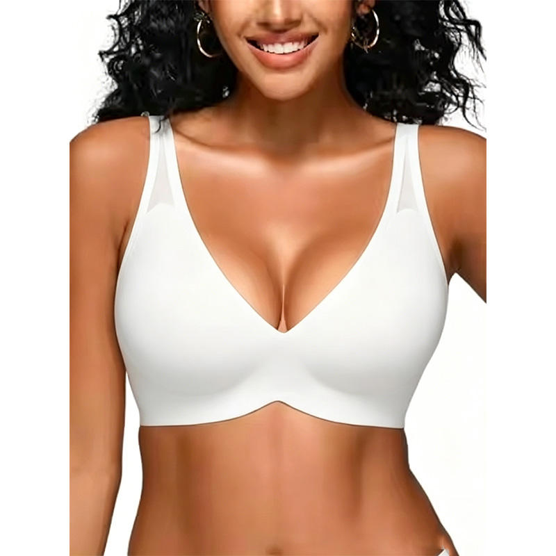 Quality Elegant Shaping Unnoticeable Wireless Jelly Strip Bra For Multi - Sport factory