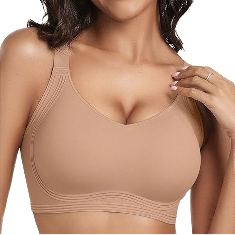 Quality Supportive Breathable Sporty Wireless Jelly Strip Bra For Home Workouts factory