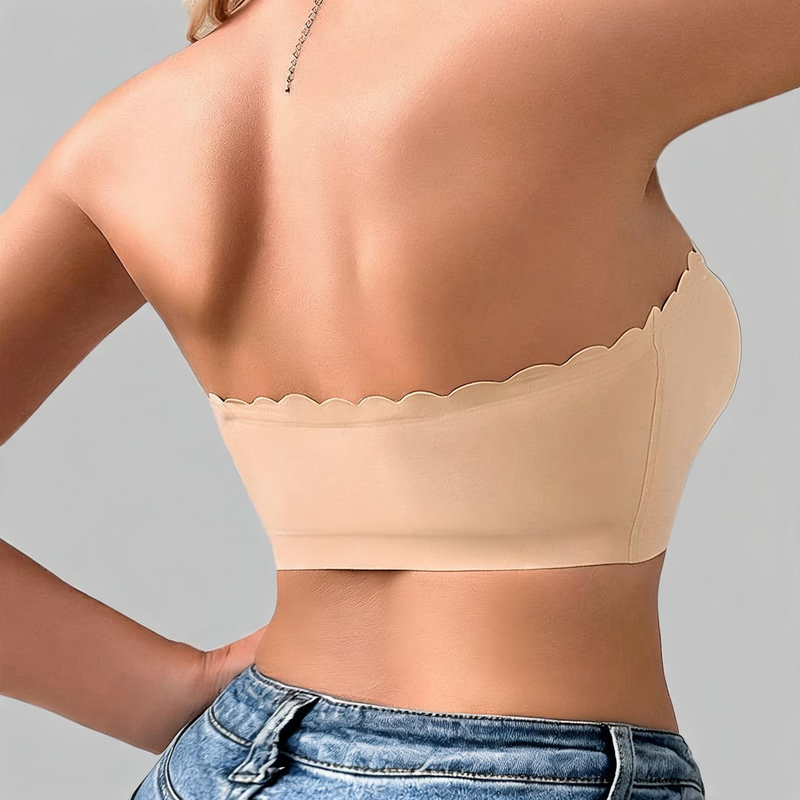 Quality Stretchy Invisible Everyday Wireless Jelly Strip Bra For Layering Under Tees factory