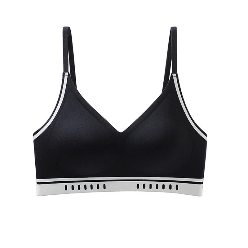 Quality Seamless Fitted Sporty Breathable Wireless Jelly Strip Bra For Layering factory