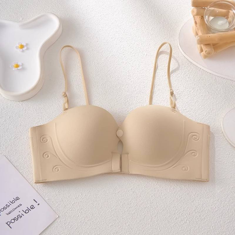 Quality Unnoticeable Fitted Everyday Wireless Jelly Strip Bra For Under Tees factory