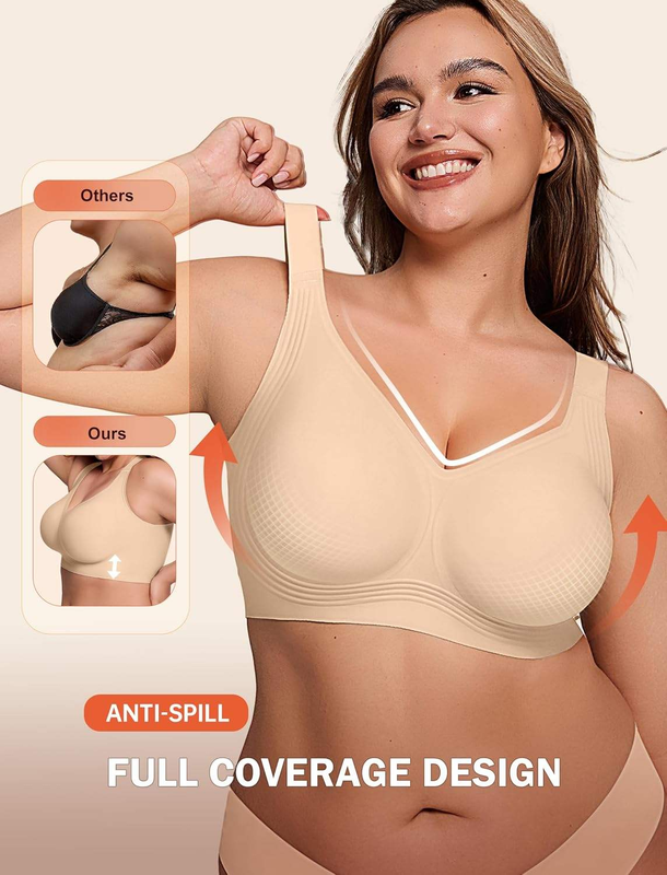 Quality Breathable U - Back Weightless Wireless Jelly Strip Bra For Everyday factory