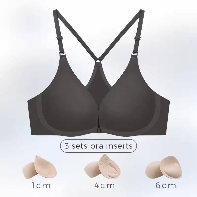 Quality Flattering Unshifting Breathable Wireless Jelly Strip Bra For Everyday factory