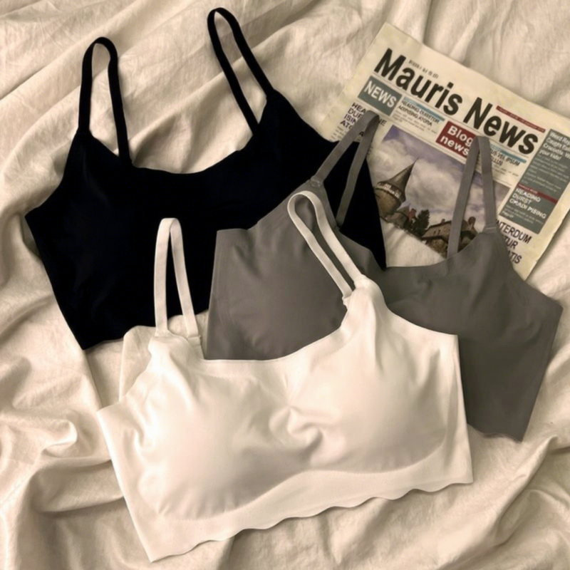 Quality Racerback Unnoticeable Everyday Wireless Jelly Strip Bra For Lounge factory