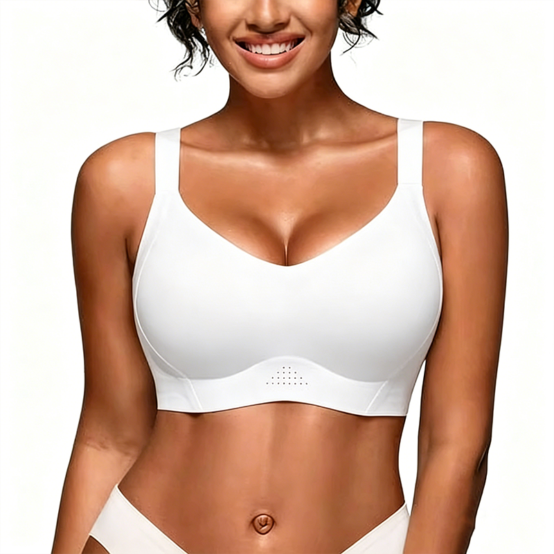 Quality Fitted Translucent Everyday Wireless Jelly Strip Bra For Lounge Sleep factory