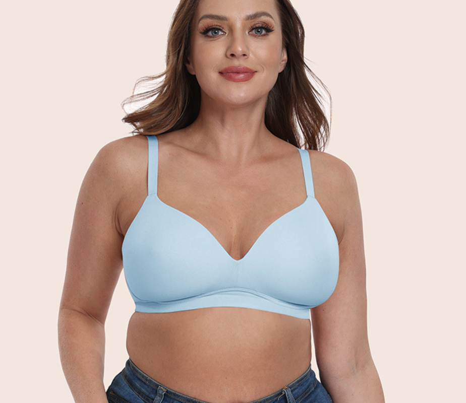 Quality Breathable Weightless Support Wireless Jelly Strip Bra For Daily Wear factory