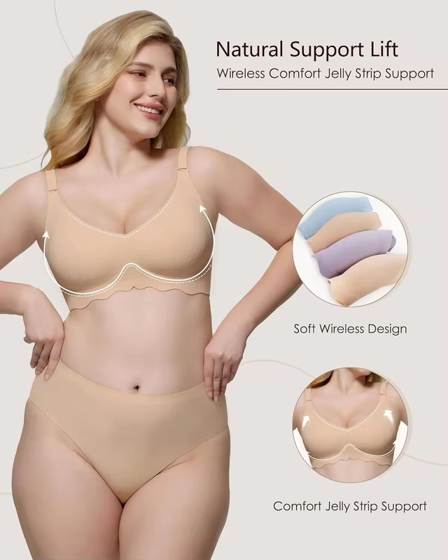 Quality Versatile Breathable Unnoticeable Wireless Jelly Strip Bra For Multi - Use factory