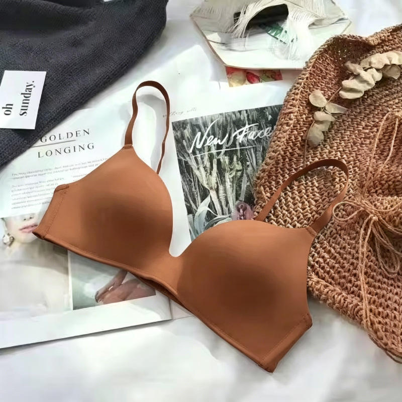 Quality Translucent Unnoticeable Support Wireless Jelly Strip Bra For Everyday factory