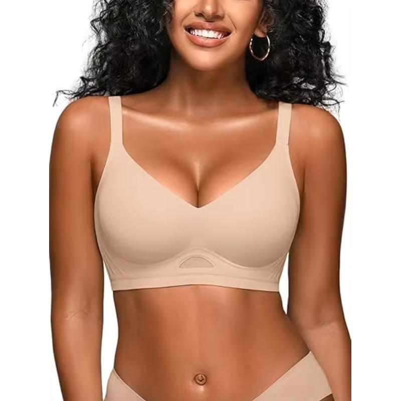 Quality Elastic Lasting Breathable Support Wireless Jelly Strip Bra For Daily Wear factory