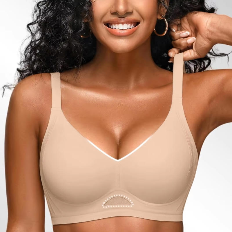 Quality Elastic Lasting Breathable Support Wireless Jelly Strip Bra For Daily Wear factory