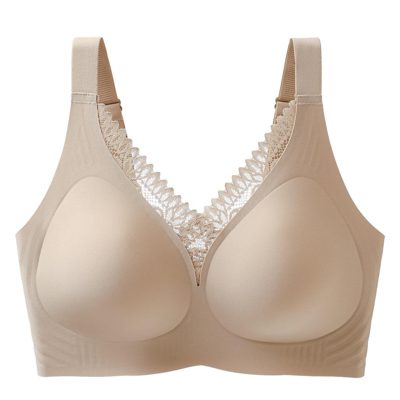 Quality Elegant Soft Ventilated Support Wireless Jelly Strip Bra For Everyday factory