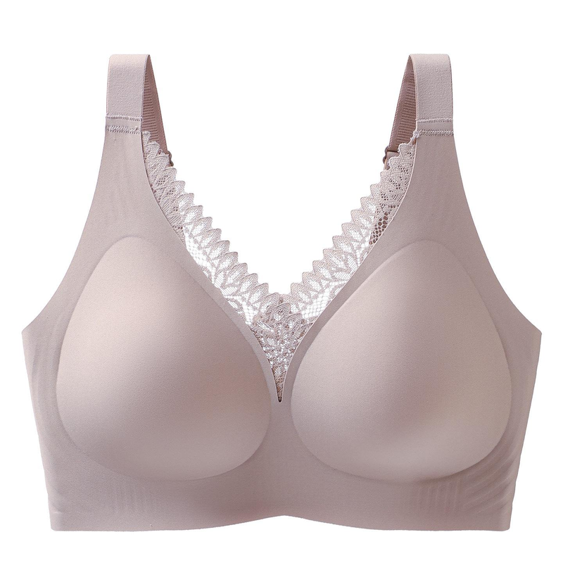 Quality Elegant Soft Ventilated Support Wireless Jelly Strip Bra For Everyday factory