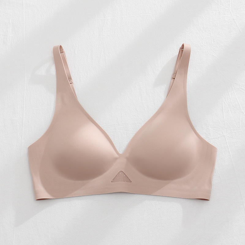 Quality Translucent Stretchy Seamless Wireless Jelly Strip Bra For Lounge Sleep factory