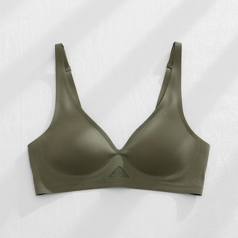 Quality Translucent Stretchy Seamless Wireless Jelly Strip Bra For Lounge Sleep factory