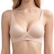 Quality Translucent Stretchy Seamless Wireless Jelly Strip Bra For Lounge Sleep factory