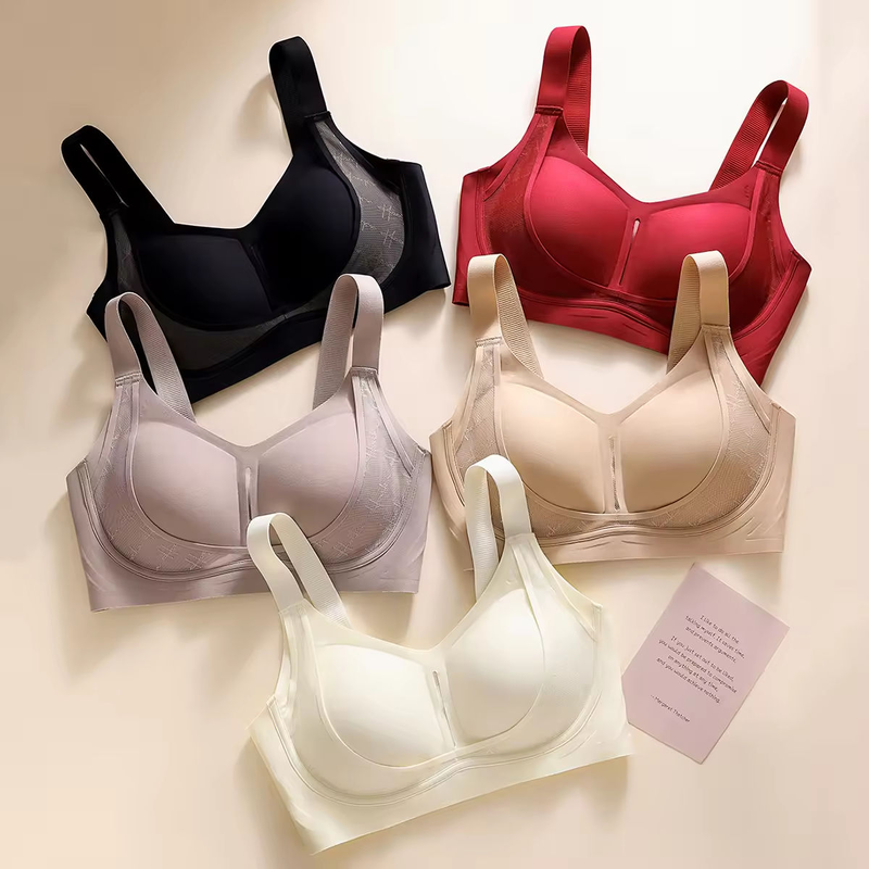 Quality Feminine Weightless Support Wireless Jelly Strip Bra For Lounge Sleep factory