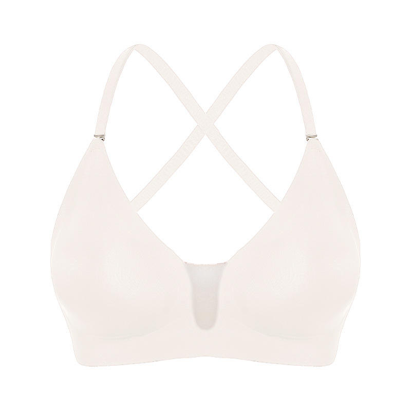Quality Ventilated Elastic Supportive Wireless Jelly Strip Bra For All - Day Wear factory