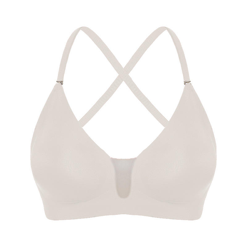 Quality Ventilated Elastic Supportive Wireless Jelly Strip Bra For All - Day Wear factory