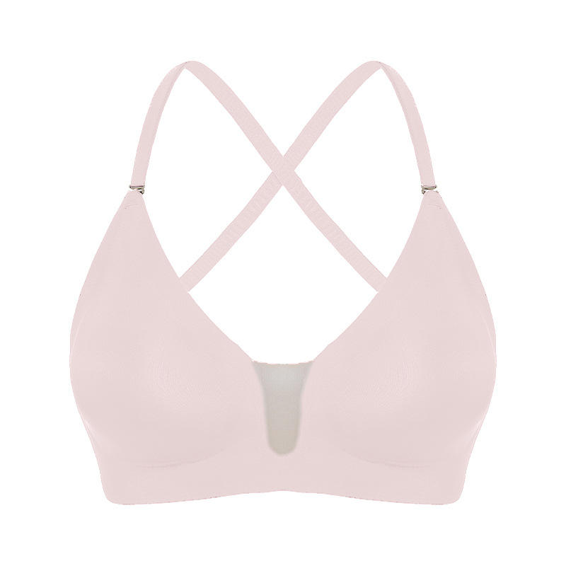 Quality Ventilated Elastic Supportive Wireless Jelly Strip Bra For All - Day Wear factory