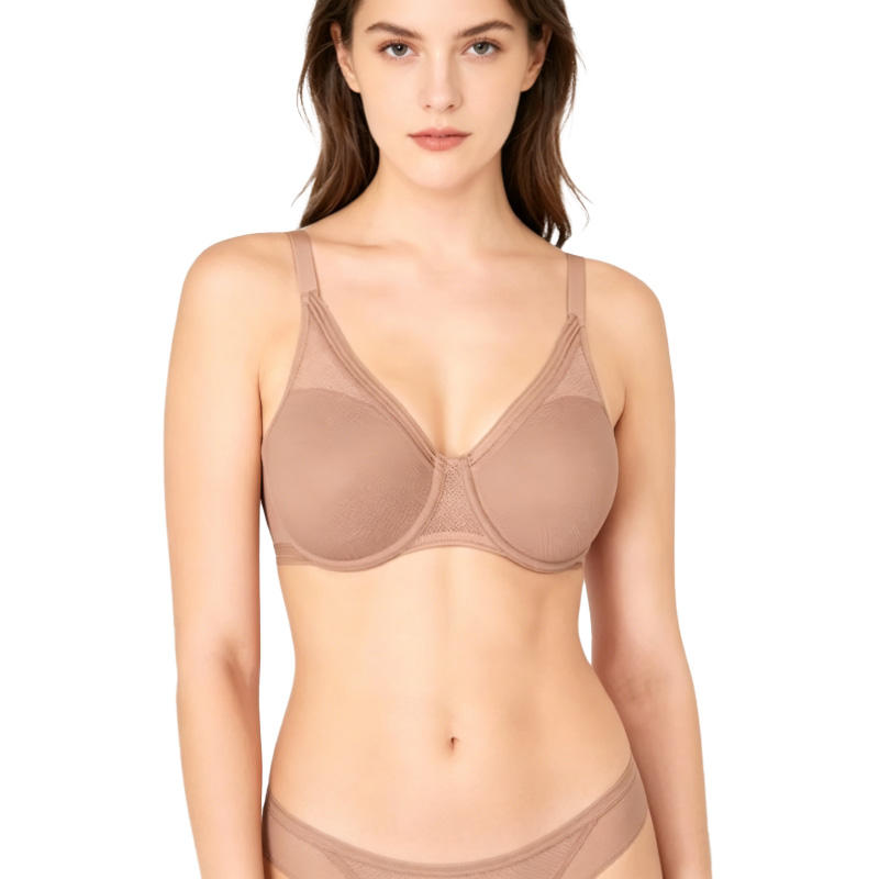 Quality Versatile Ventilated Fitted Support Wireless Jelly Strip Bra For Everyday factory